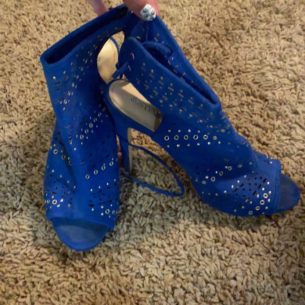 Blue heels